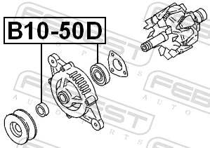 Rolamento do gerador Nissan Vanette C23