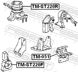 TMST220R Febest Правая подушка двигателя