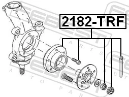 2182TRF Febest Подшипник ступицы передней