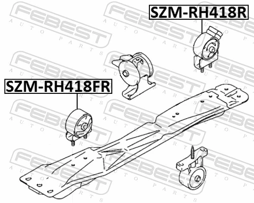 SZMRH418R Febest Задняя подушка двигателя