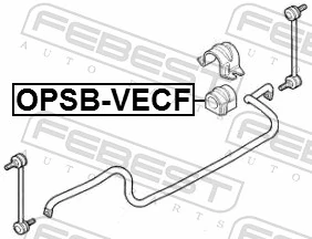 OPSBVECF Febest Разрезная втулка стабилизатора