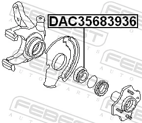 Купить DAC3568003936 MCB Подшипник передней ступицы