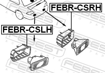 FEBRCSLH Febest Крепление задней левой противотуманки