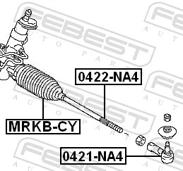 MRKBCY Febest Пыльник рулевой тяги