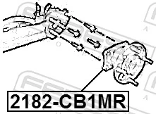 2182CB1MR Febest Ступица задняя