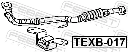 TEXB017 Febest Соединитель выхлопной передний