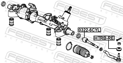 03226CYL Febest Тяги рулевые