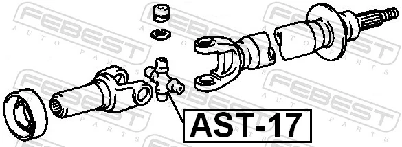 AST17 Febest Крестовина карданного вала