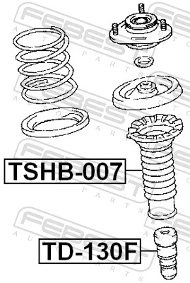 TD130F Febest Буфер амортизатора переднего