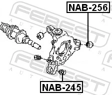 NAB256 Febest Сайлентблок цапфы