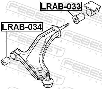 LRAB034 Febest Сайлентблок нижнего переднего рычага