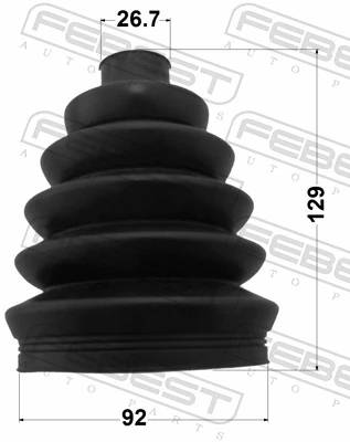 2717PS80 Febest Пыльник шарнира привода