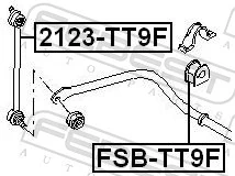 2123TT9F Febest Стойка переднего стабилизатора