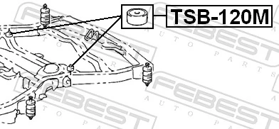 TSB120M Febest Крепление платформы