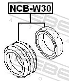 NCBW30 Febest Подвесной подшипник кардана