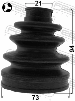  Bota de proteção interna de junta homocinética do semieixo dianteiro Toyota Prius hatchback (NHW20) (2003 - 2009) 