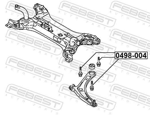 Купить MU000611 Chrysler Болт нижнего рычага