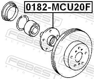  Cubo dianteiro Toyota Camry VI sedan (V40) (2006 - 2011) VI