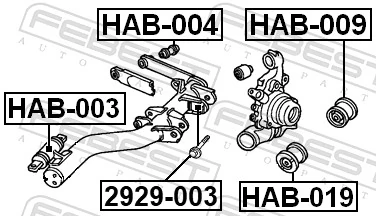 Сайлентблок заднего нижнего рычага NMS5226 NIPPON MOTORS