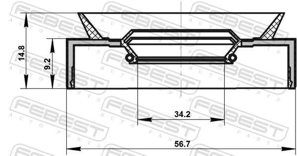 K52069706 Fiat/Alfa/Lancia Сальник переднего моста
