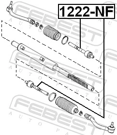 1222NF Febest Тяги рулевые