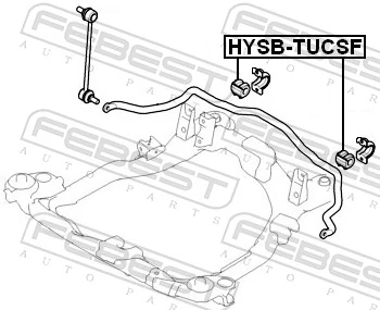 HYSBTUCF248 Febest Разрезная втулка стабилизатора