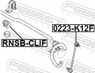 RNSBCLIF Febest Разрезная втулка стабилизатора