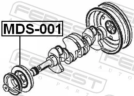 MDS001 Febest Шкив коленчатого вала