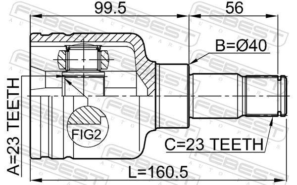 Купить BB2492 Posterparts Шрус внутренний левый