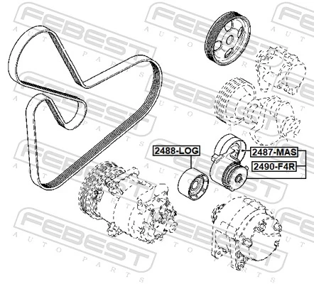 Купить 93198732 Peugeot/Citroen Натяжитель приводного ремня