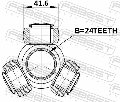 Junta homocinética interna, tripé BMW 7 F01, F02, F03, F04