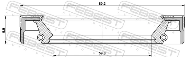 0634310620 ZF Parts Сальник передней ступицы внутренний