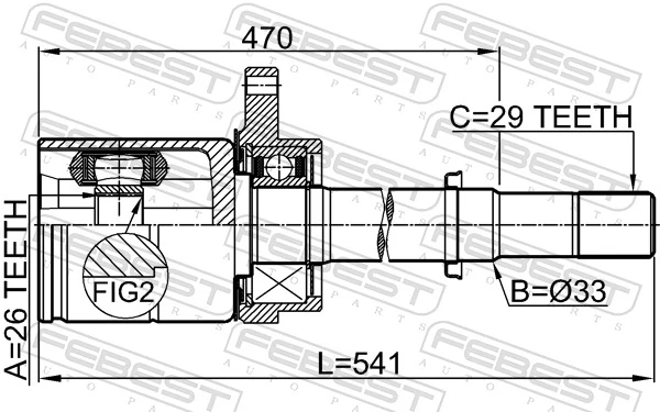 397719Y115 Nissan/Infiniti ШРУС внутренний, передний