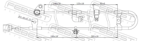 Датчик АБС (ABS) задний, левый AND 3S927005 цена, от 17.42 USD