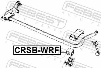 CRSBWRF Febest Разрезная втулка стабилизатора