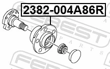 2382004A86R Febest Ступица задняя