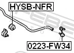 Резинка заднего стабилизатора Hyundai Sonata V седан (NF) (2007 - 2010) цена, от 3.81 USD