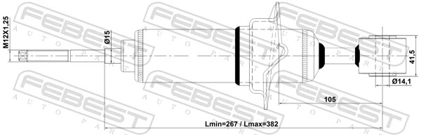 PS15624 Sato Tech Стойка передняя