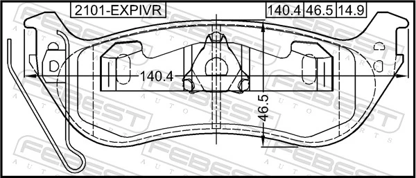 Купить 2U2Z2V200AB Ford Колодки тормозные задние, дисковые