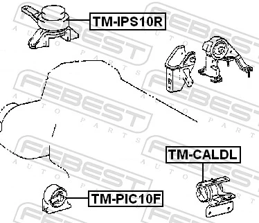 TMPIC10F Febest Подушка передней опоры двигателя