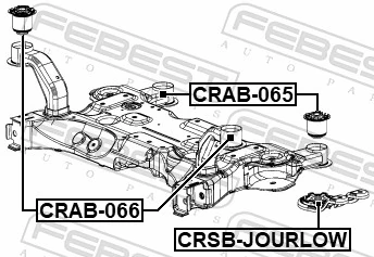 CRAB065 Febest Сайлентблоки передней балки