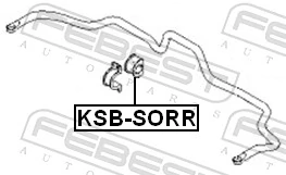 KSBSORR Febest Прокладка стабильзатора заднего