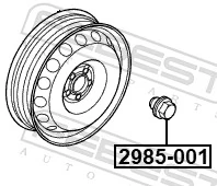 LR068126 Allmakes Гайка колеса