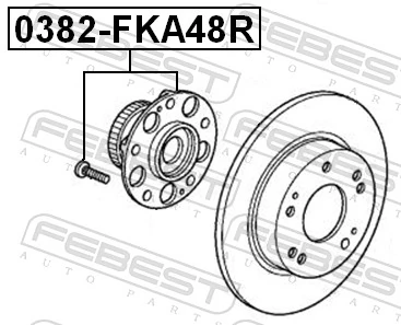 0382FKA48R Febest Ступица задняя