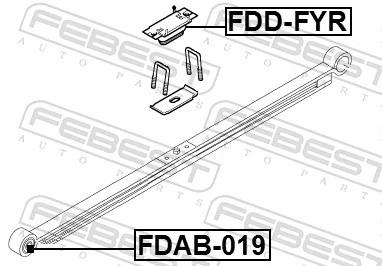 FDDFYR Febest Отбойник задней рессоры