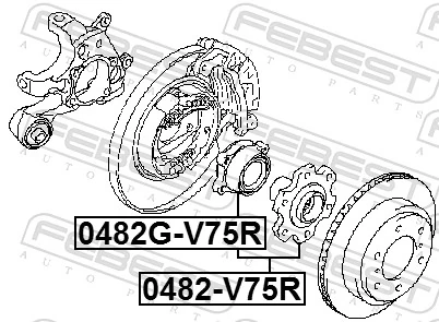 Купить Подшипник задней ступицы Митсубиси Паджеро IV SHORT V80
