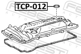 TCP012 Febest Прокладки свечных колодцев