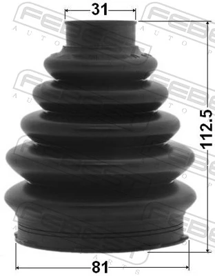  Bota de proteção externa de junta homocinética do semieixo dianteiro Ford Focus I hatchback (DAW, DBW) (1998 - 2004) I