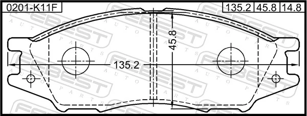  Передние тормозные колодки Nissan Almera 