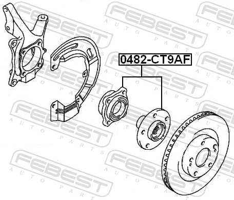 Ступицы передних колес Koyo DACF2044NHR2 цена, от 75.07 USD